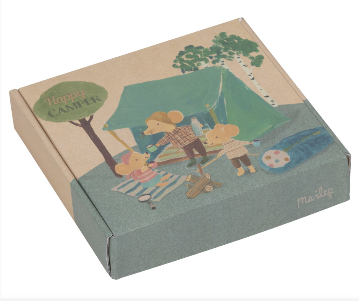 Maileg //  Happy Camper Tent Mouse 2023