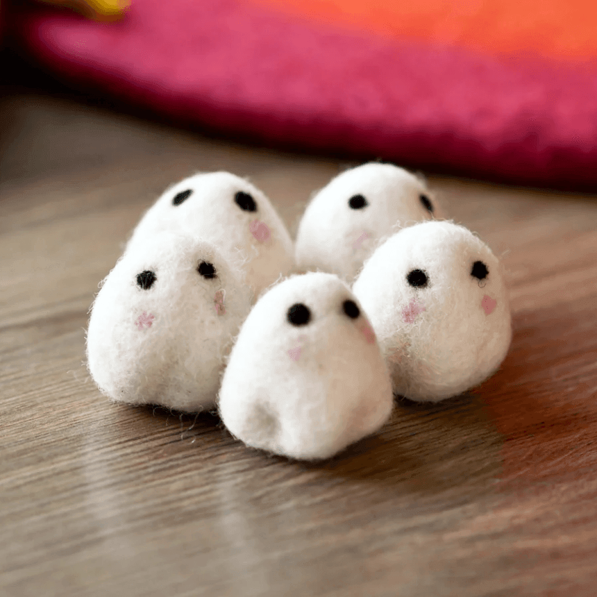 Felt Cute Ghost Loose Parts Set (5)