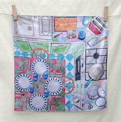 Wonderie //  In The Kitchen Play Cloth
