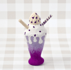 Tara Treasures // Felt Blueberry Milk Shake Play Food