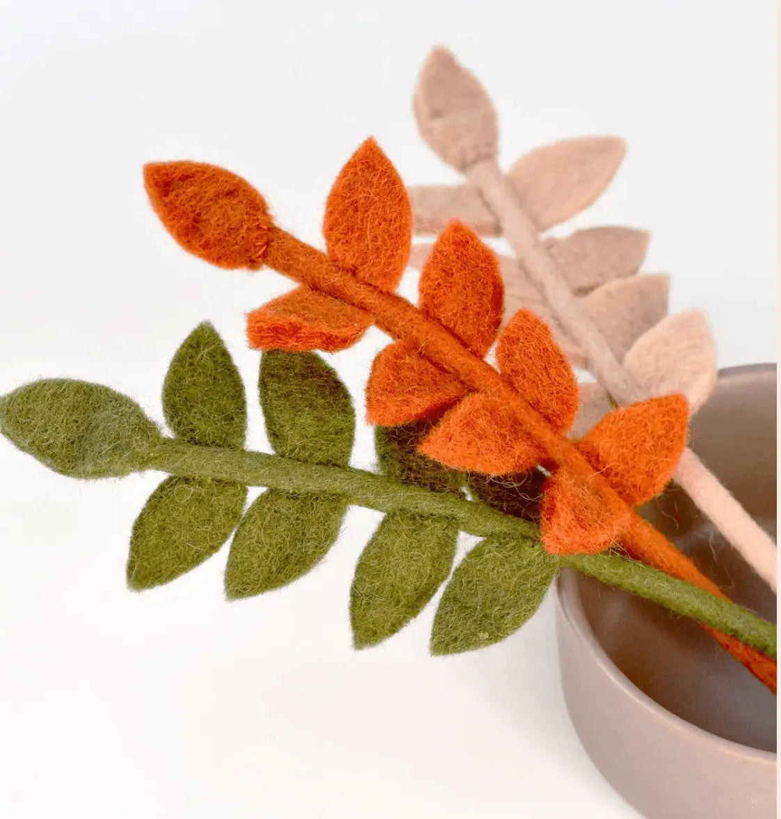 Felt Ash Leaves (Set of 3) Tara Treasures