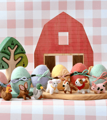 Tara Treasures // Felt Surprise Egg - Deer Inside