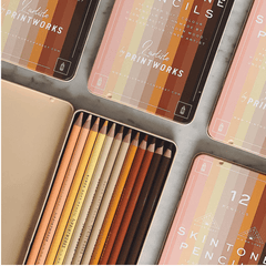 Printworks Coloured Pencils (12) - Skin Tone