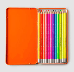Printworks: Colour Pencils (Set Of 12) - Neon