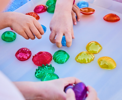 Tactile Transparent Shells (108 pcs)