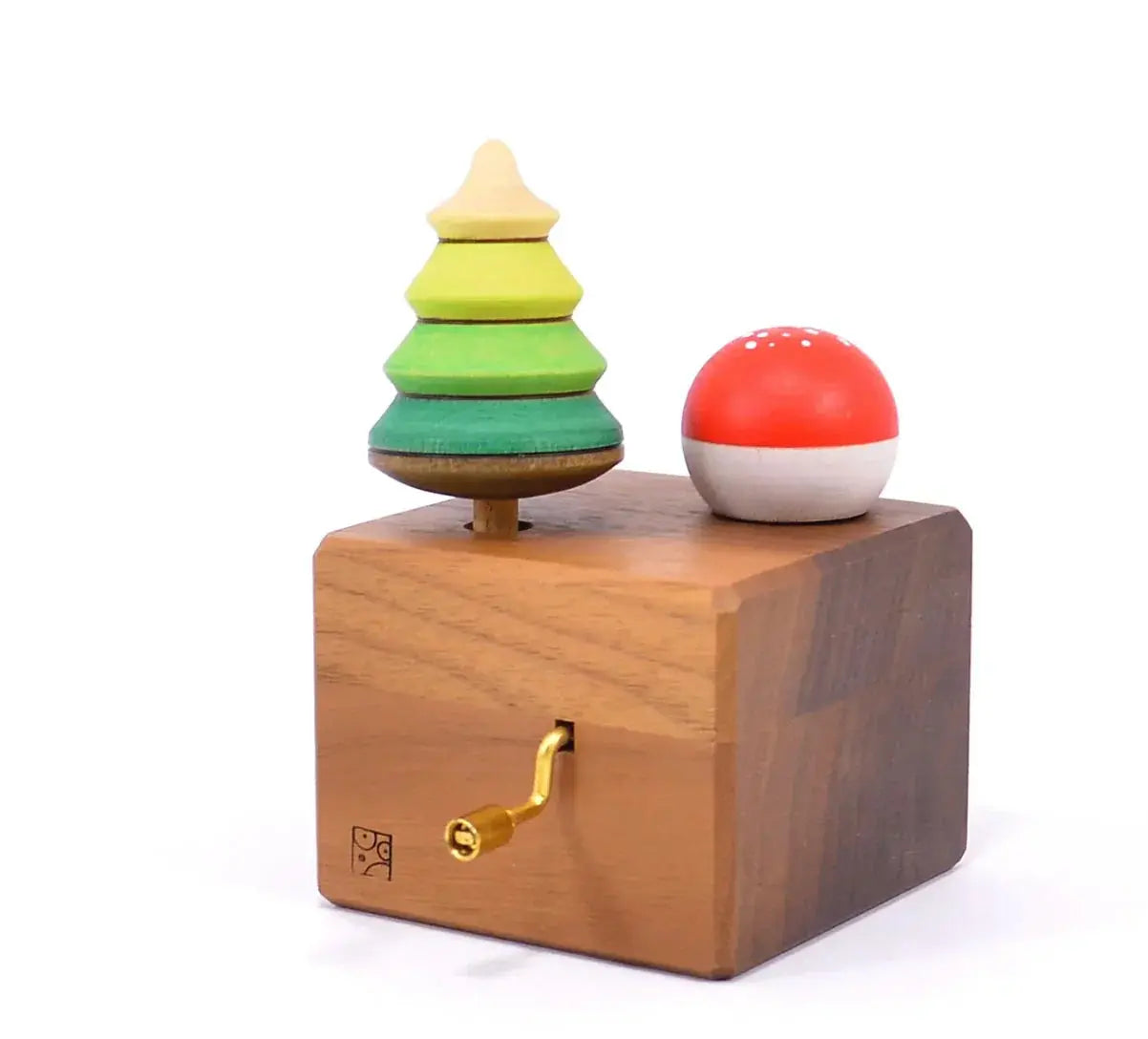 Mader // Music Box with Tree Top & Fly Agaric Turn Top Mader