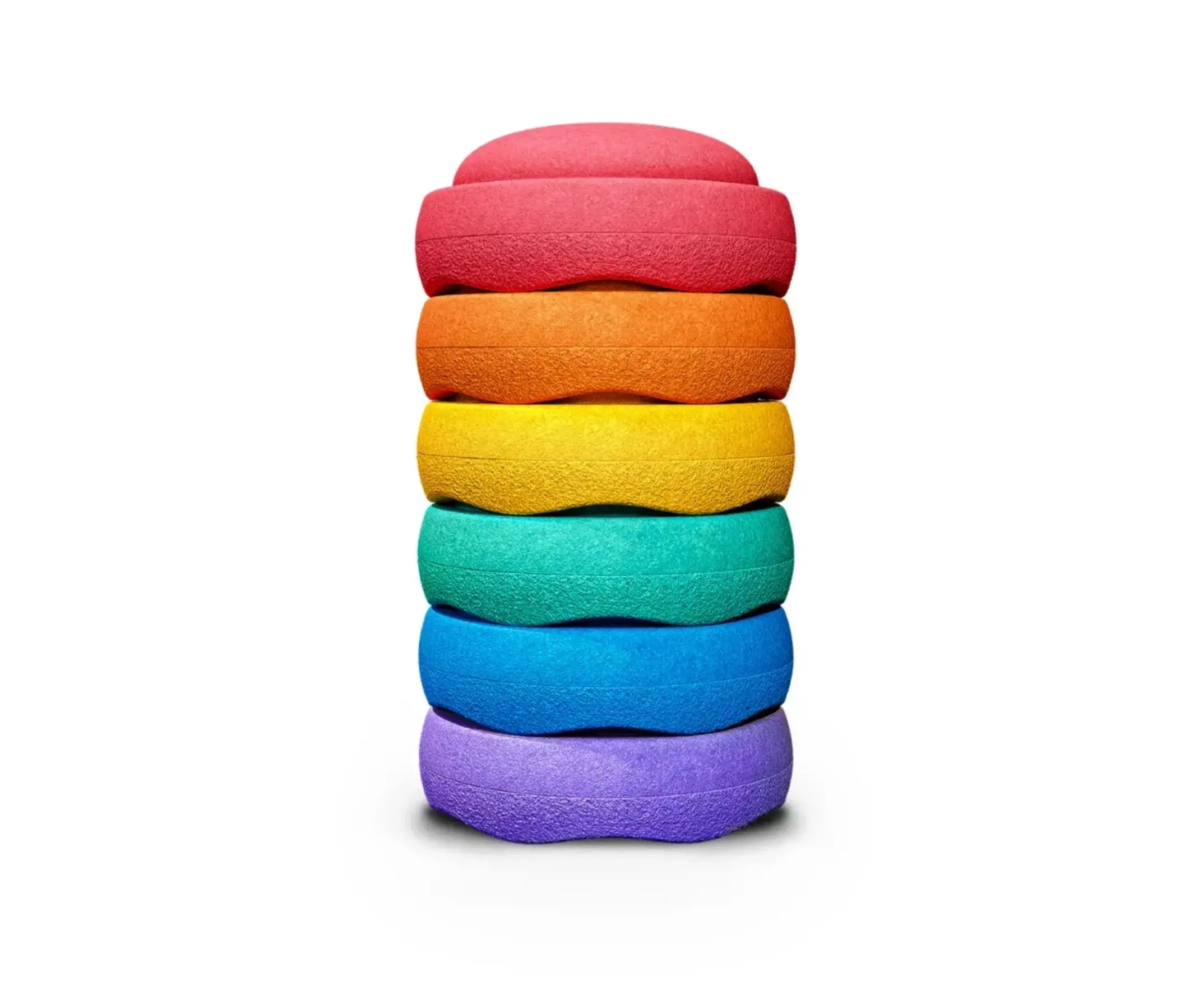 Stapelstein Original Mini, Set of 6, Rainbow Classic Stapelstein