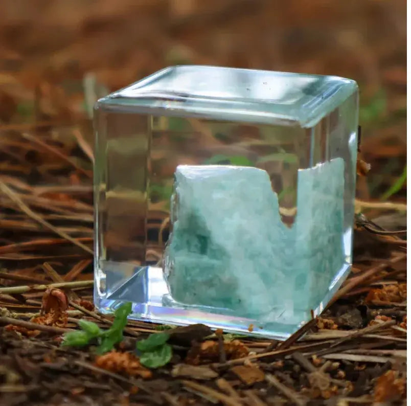 Our Earth Life // Amazonite Crystal Specimen Cube Our Earth Life