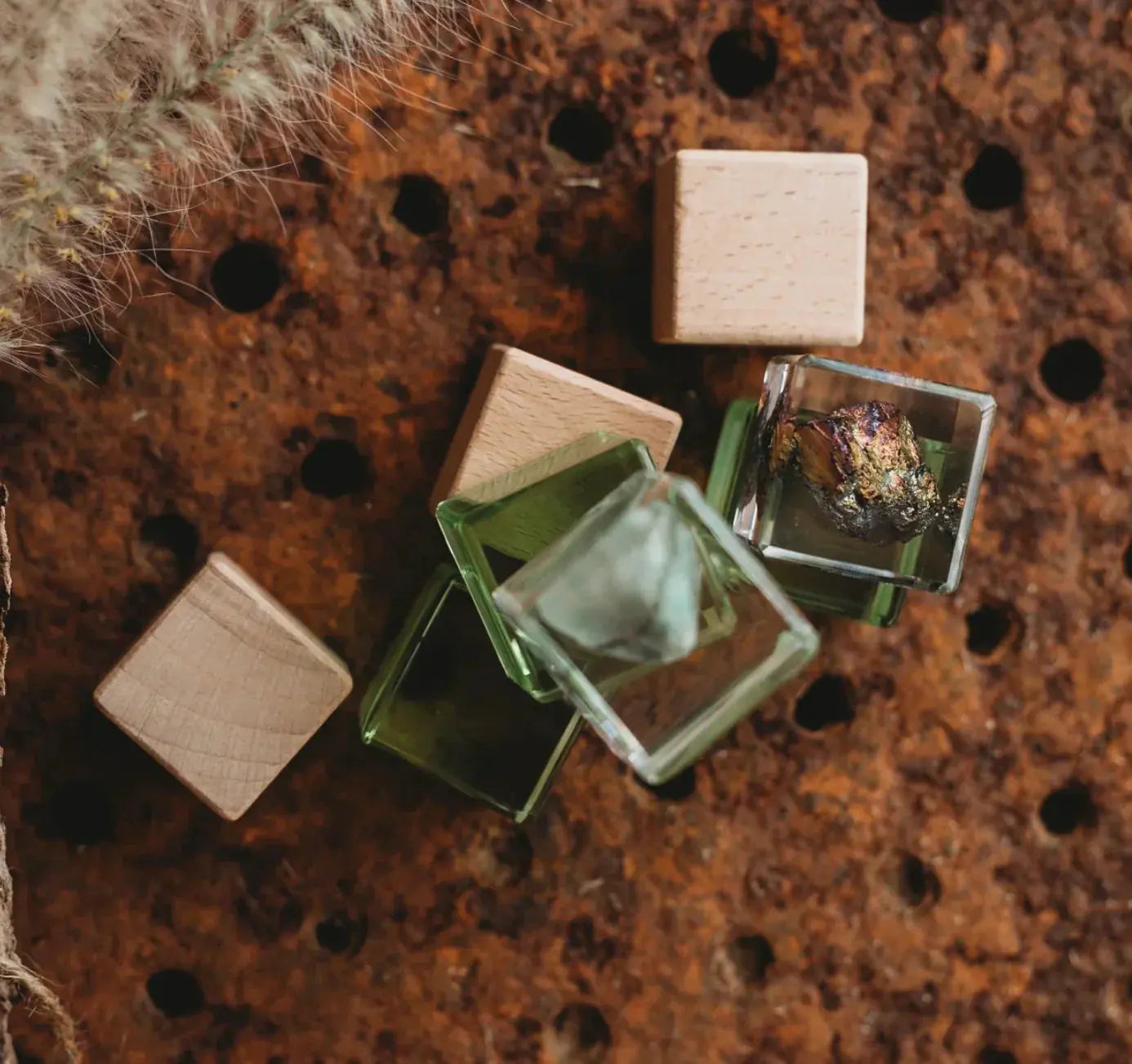 Our Earth Life // Amazonite Crystal Specimen Cube Our Earth Life