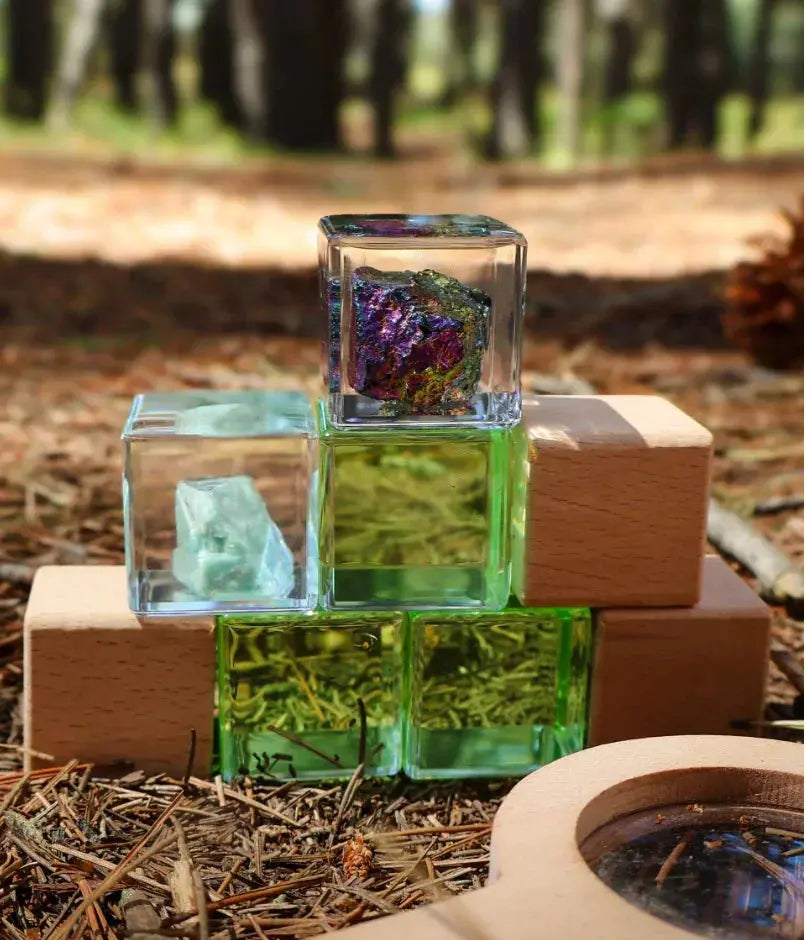 Our Earth Life // Amazonite Crystal Specimen Cube Our Earth Life