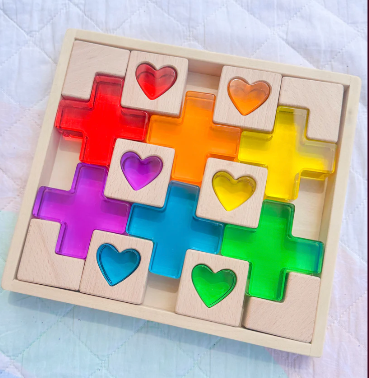 My Little Creator | Lucite Gem Cross of Love My Little Creator