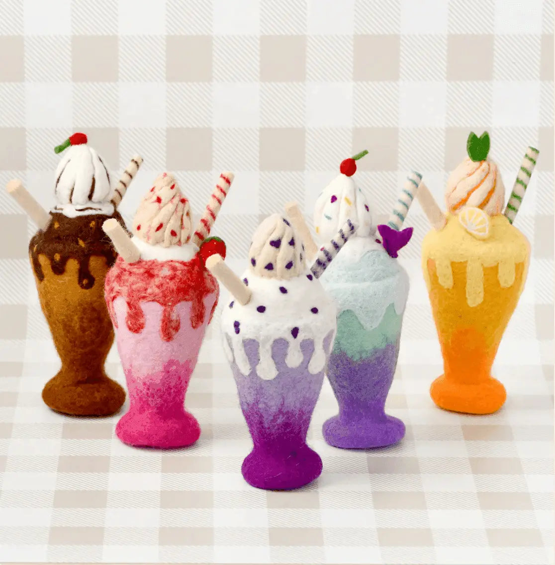 Tara Treasures // Felt Blueberry Milk Shake Play Food Tara Treasures