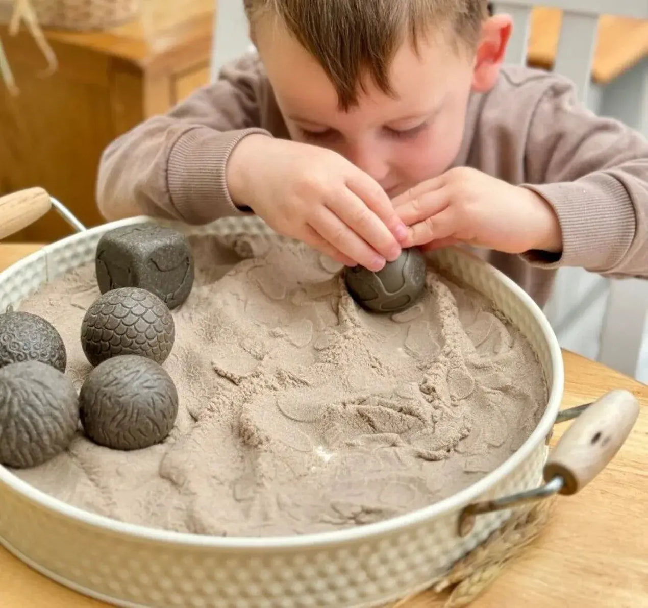 Yellow Door Roll Around Feel Calm |Six Wellbeing Mindful Playdough Roller Balls |Early Educational Learning |Sensory Spheres |Fine Motor Skills |Stamp And Roll In Playdough Clay Sand |Durable Outdoors