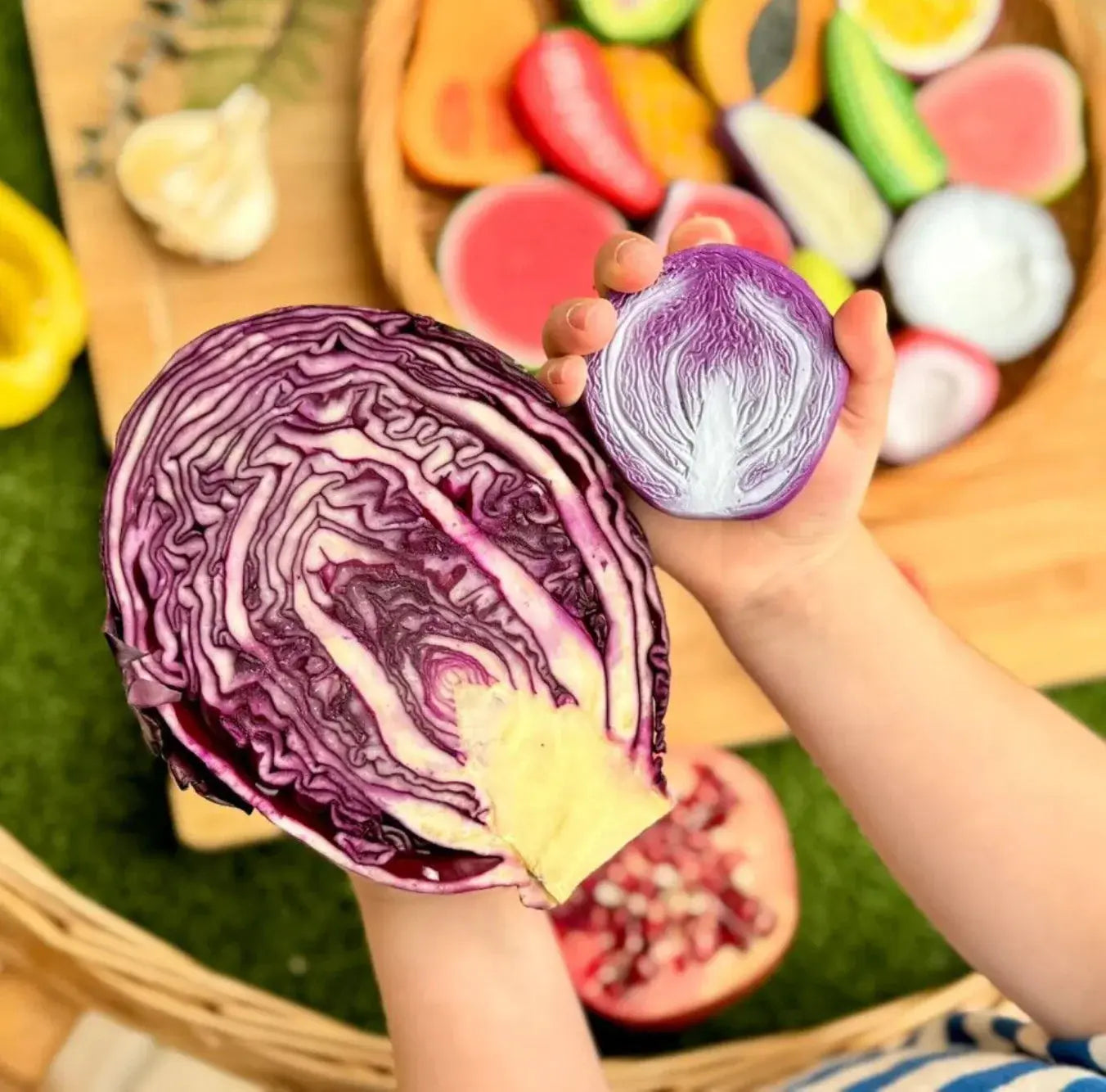 Yellow Door // Sensory Play Stones World Kitchen Yellow Door