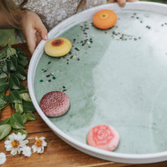 Yellow Door // Sensory Play Stones - Flower