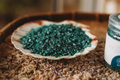 Deep Sea - Dark Emerald Green Sea Salt Shimmers SMALL - Potion Play & Sensory Ingredients The Saltwater Collective Potions