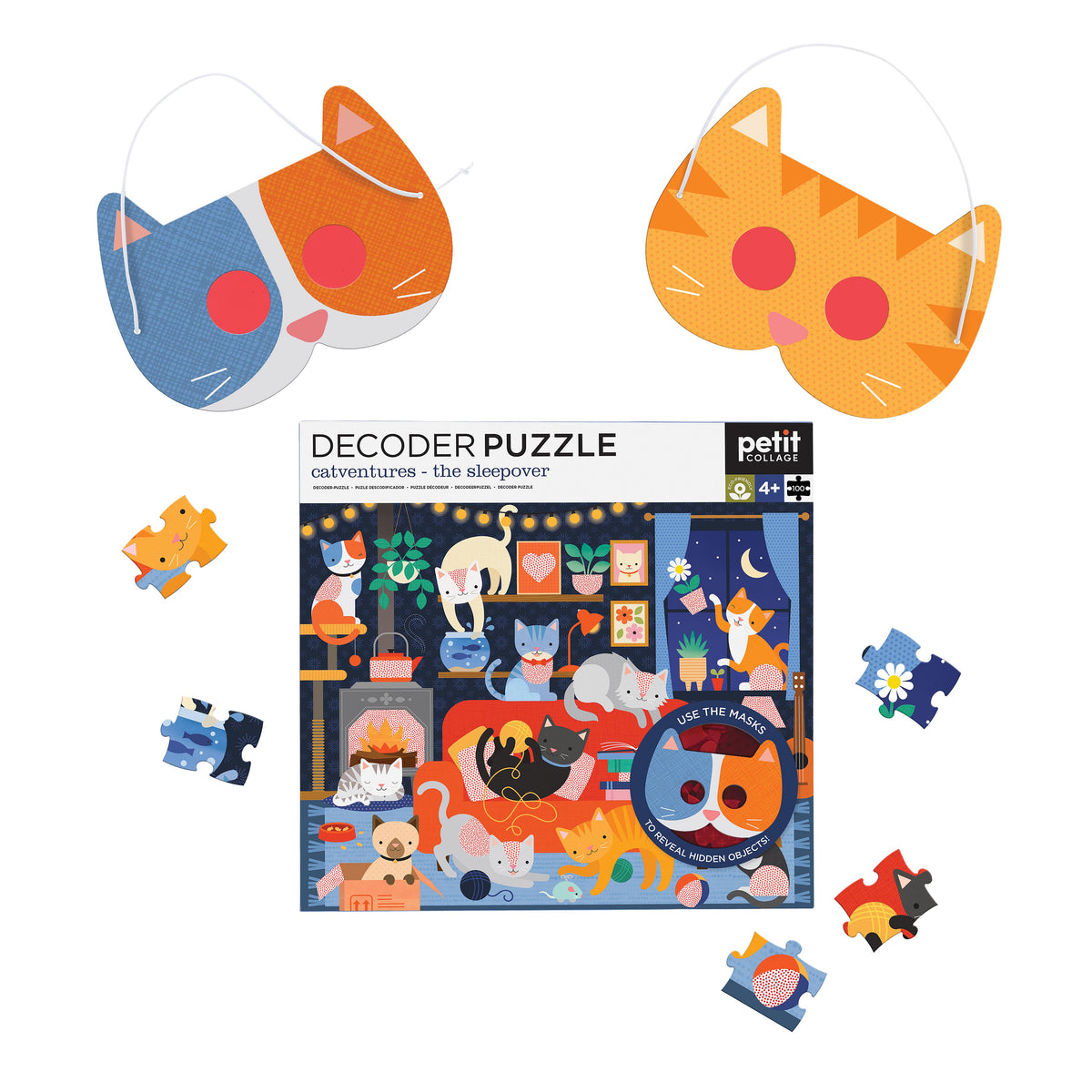 Decoder Puzzle - Catventures- The Sleepover Blue