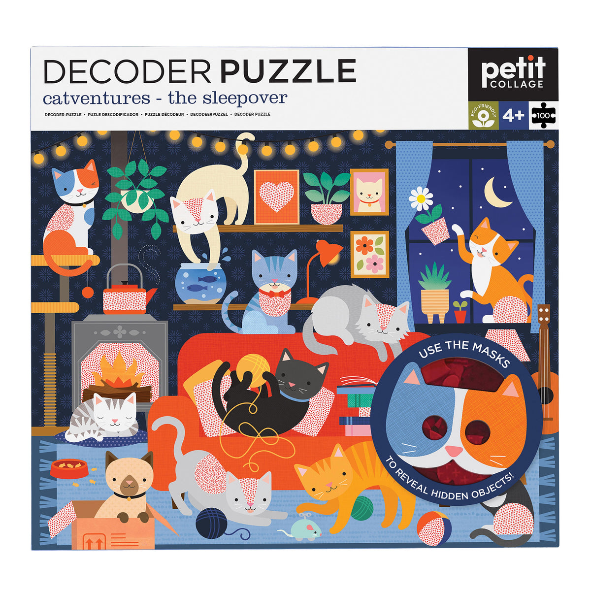 Decoder Puzzle - Catventures- The Sleepover Blue