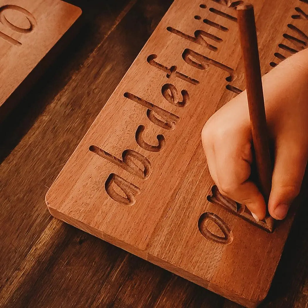 Reversible Alphabet and Number Tracing Board Our Earth Life