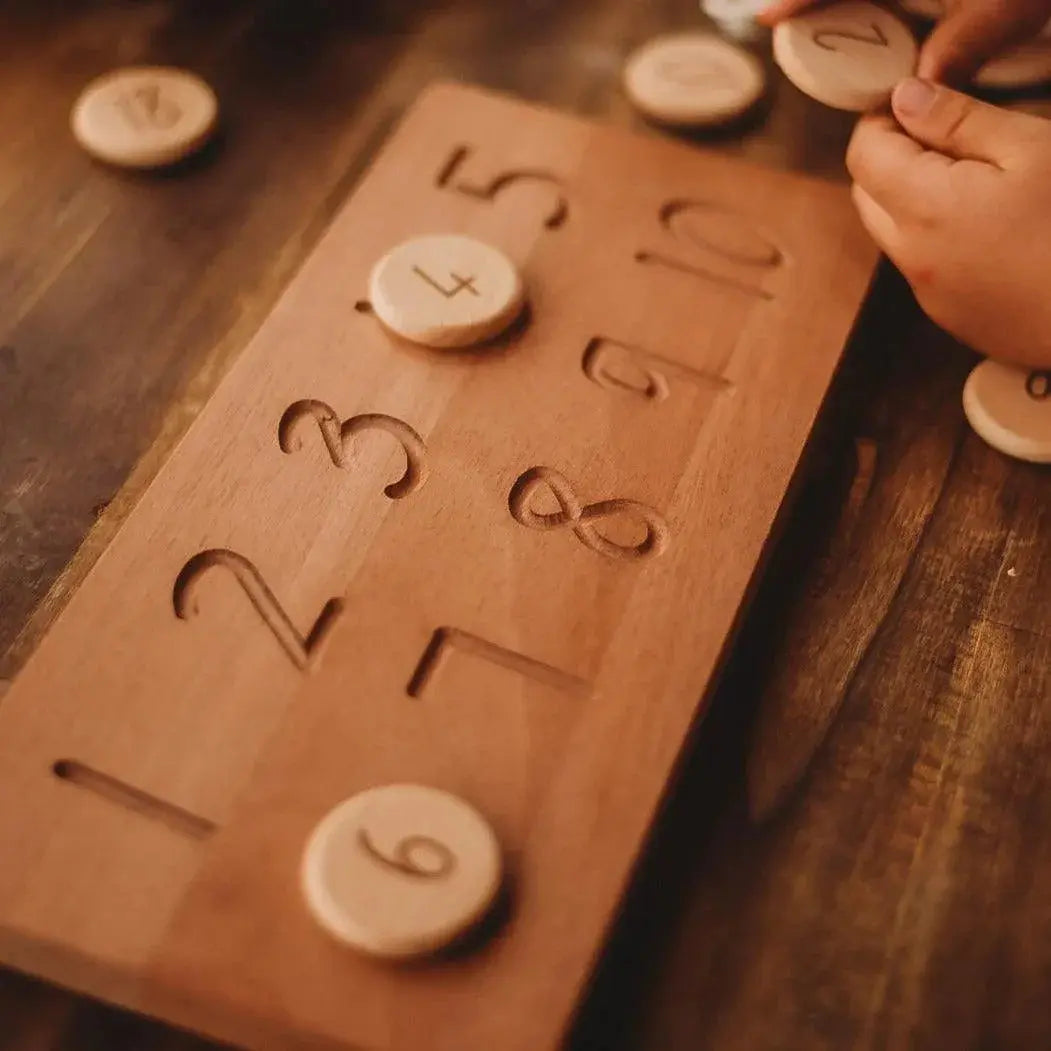 Reversible Alphabet and Number Tracing Board Our Earth Life
