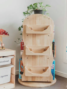 Mesasilla revolving solid wood bookcase discount