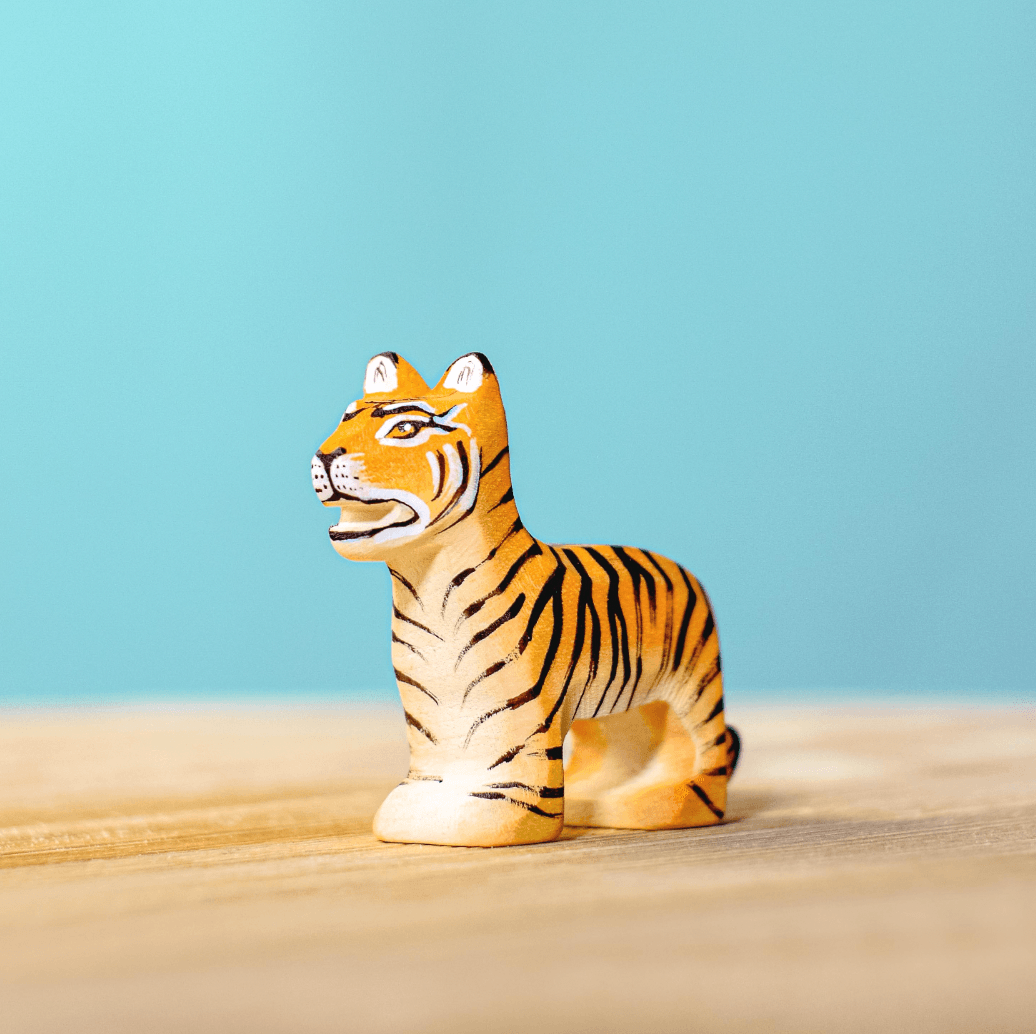 The Curated Parcel - Bumbu // Wooden Tiger Cub Standing 