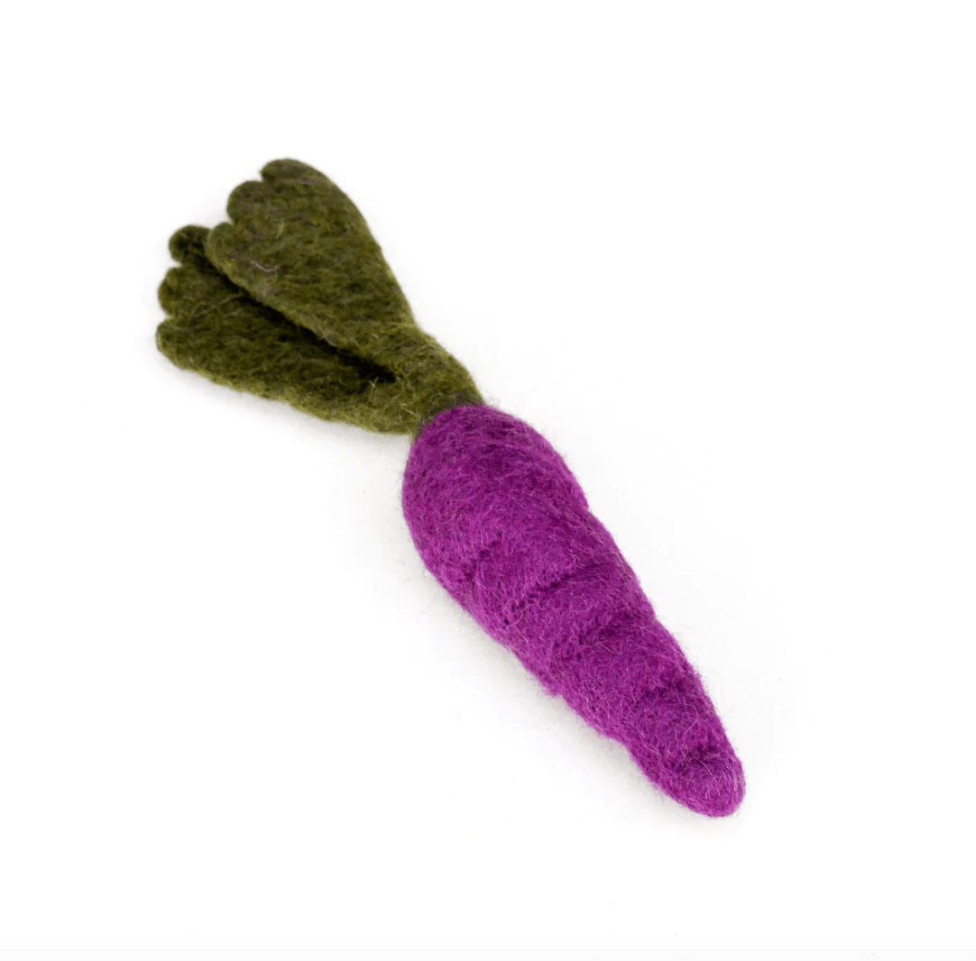 The Curated Parcel - Felt Purple Carrot 