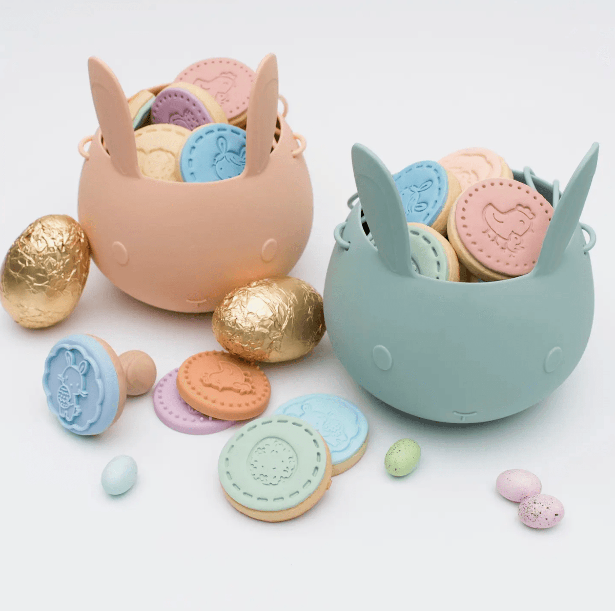 The Curated Parcel - WMBT // Easter Bunny Basket - Blush 