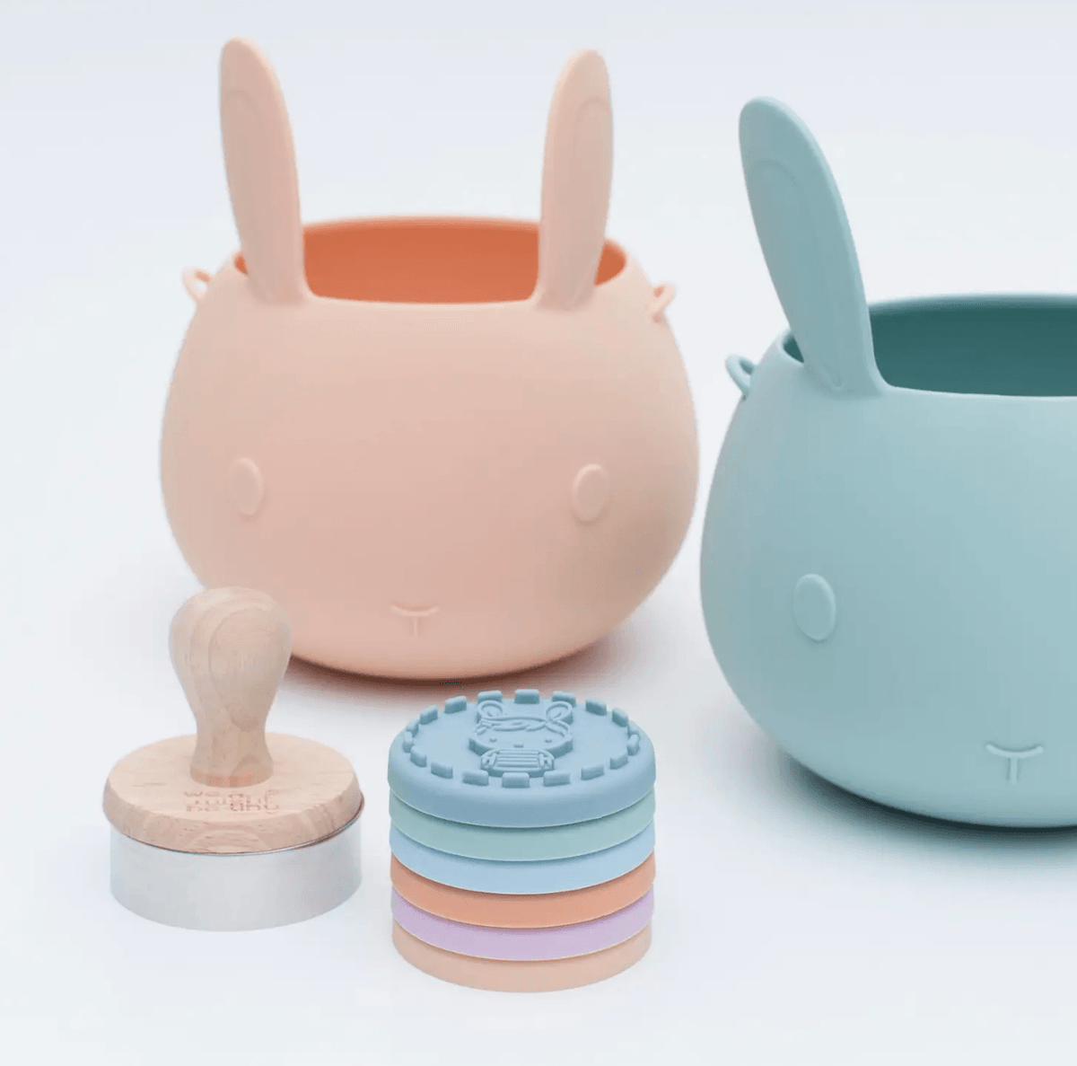The Curated Parcel - WMBT // Easter Bunny Basket - Pistachio 
