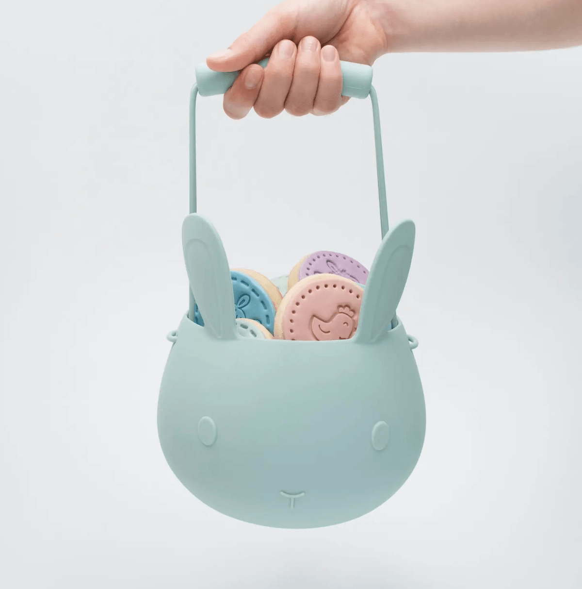 The Curated Parcel - WMBT // Easter Bunny Basket - Pistachio 