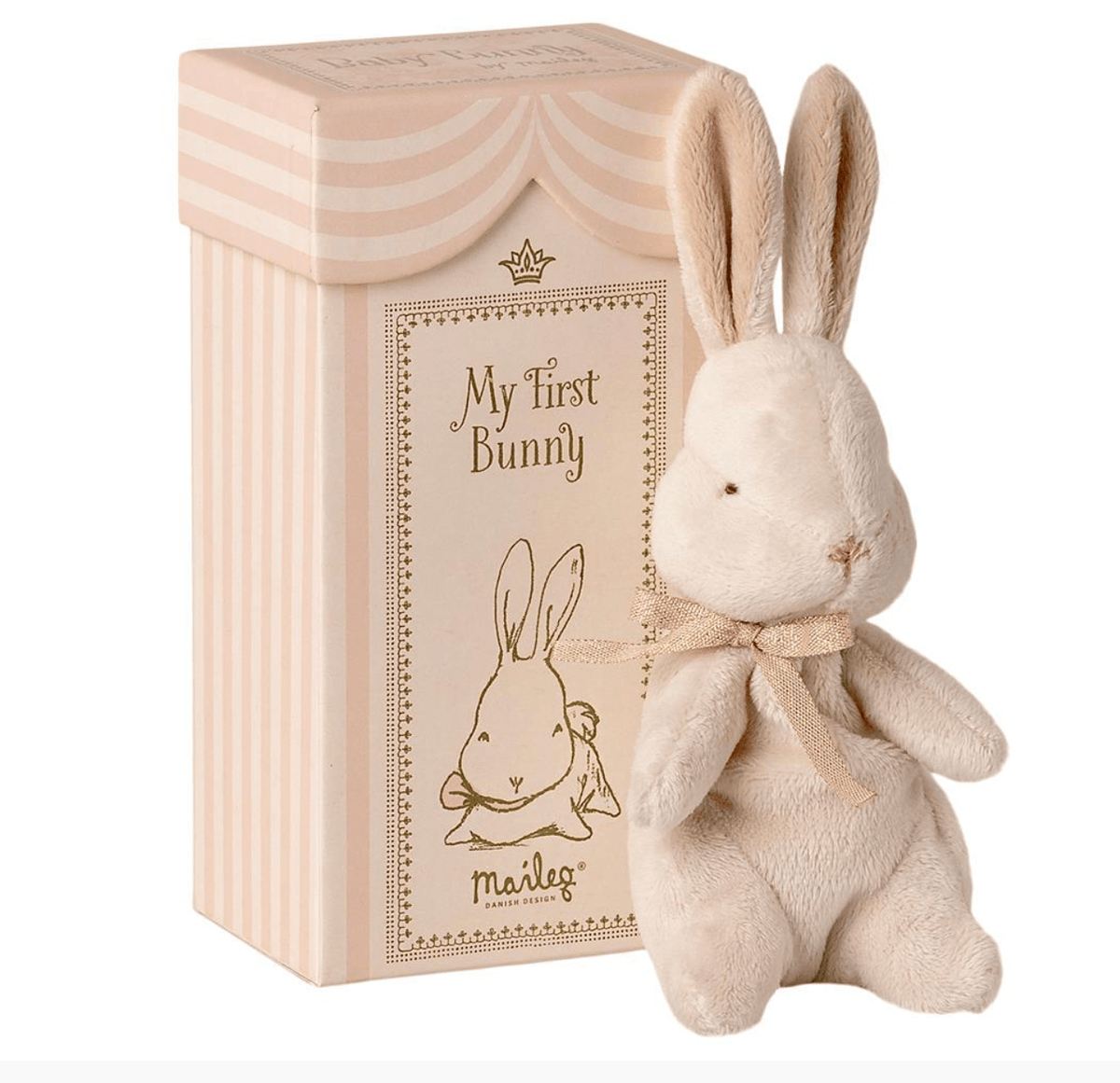 The Curated Parcel - Maileg //  My First Bunny Dusty Rose 