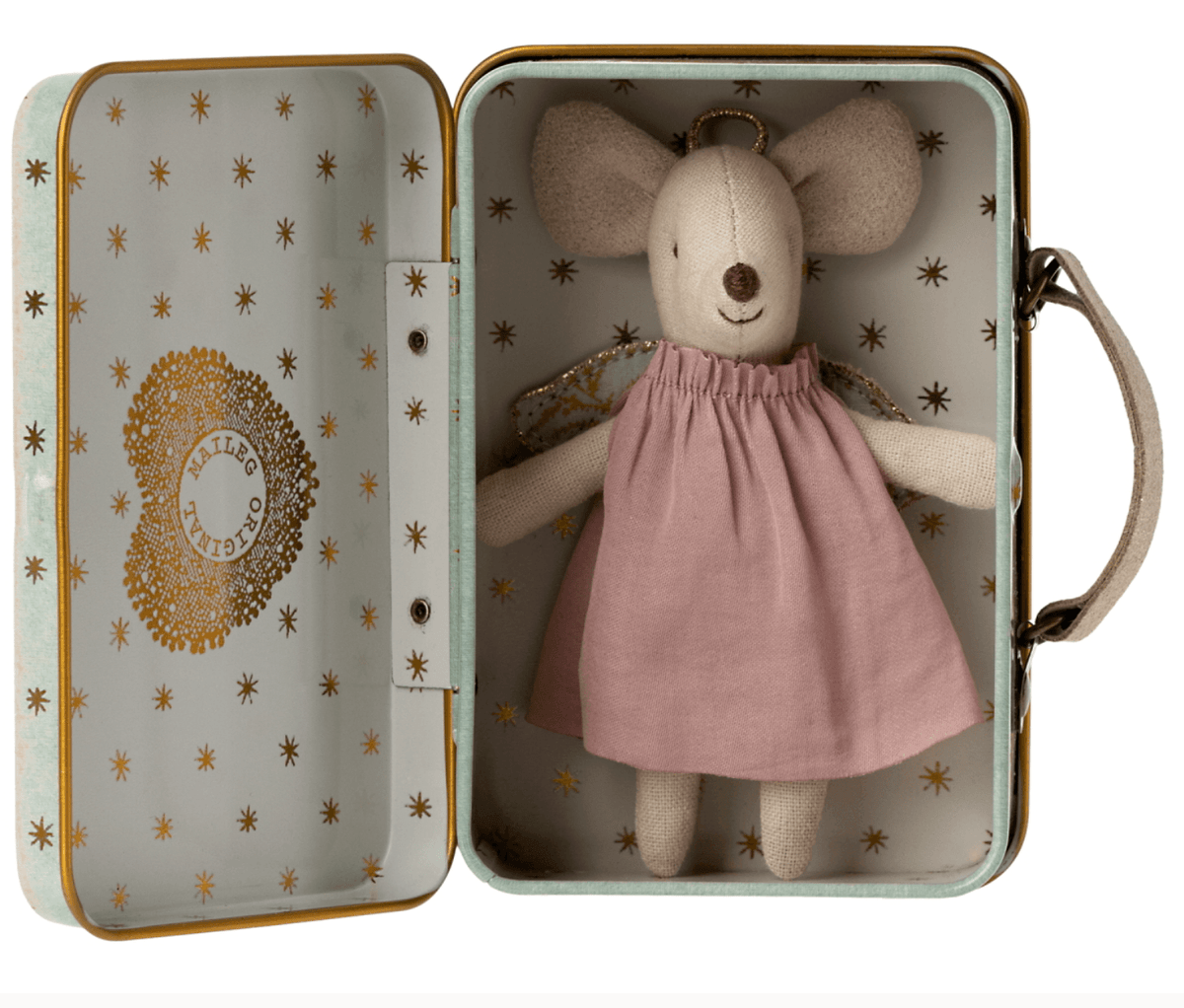 The Curated Parcel - Maileg //  Mouse Angel In Suitcase 