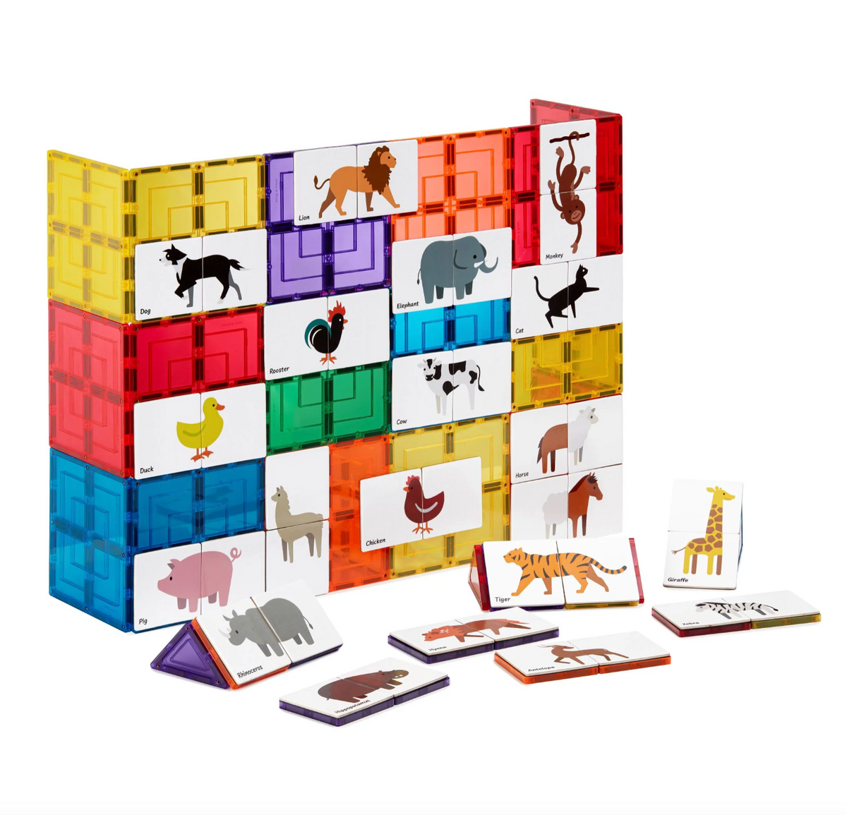 Magnetic Tile Topper - Duo Animal Puzzle