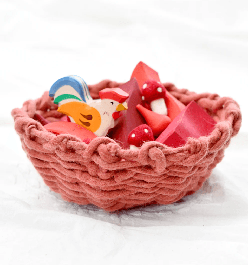 Felt Weave Basket - Sienna