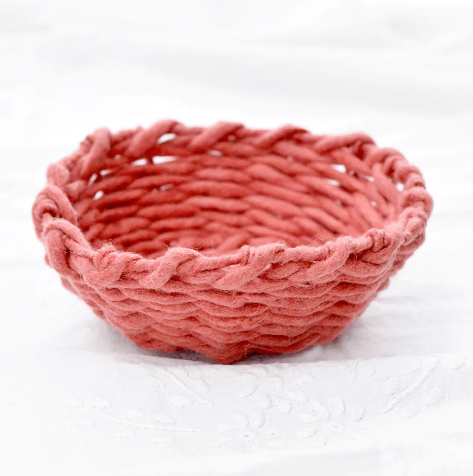 Felt Weave Basket - Sienna