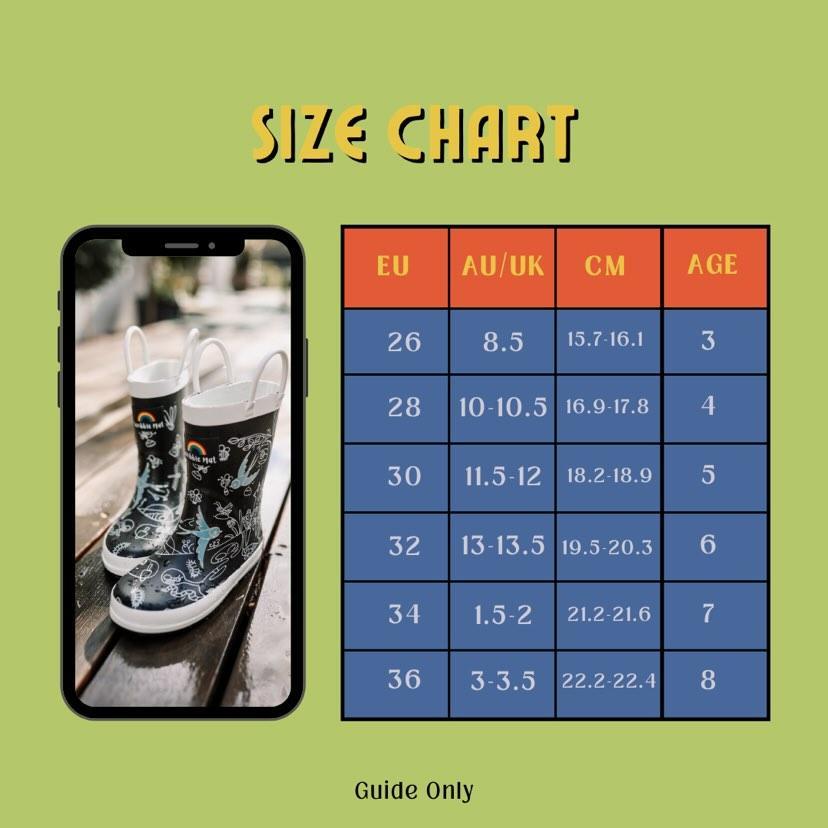 The Curated Parcel - Scribble Mat // Magic Colour Changing Gumboots 