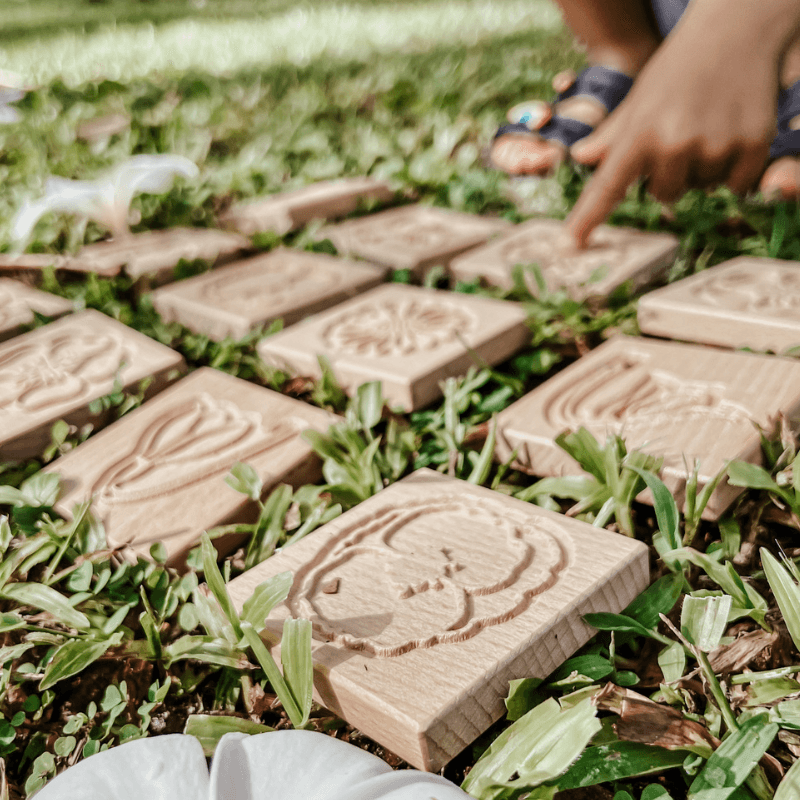 The Curated Parcel - Yellow Door // Sensory Flower Tiles 