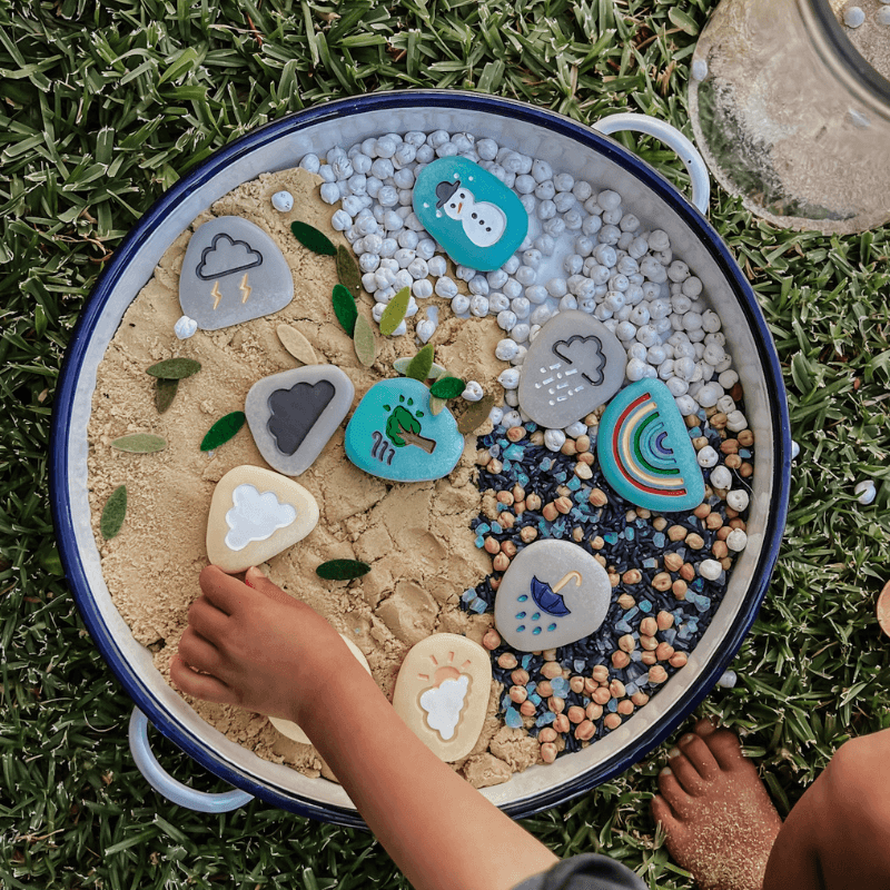 The Curated Parcel - Yellow Door // Weather Stones 