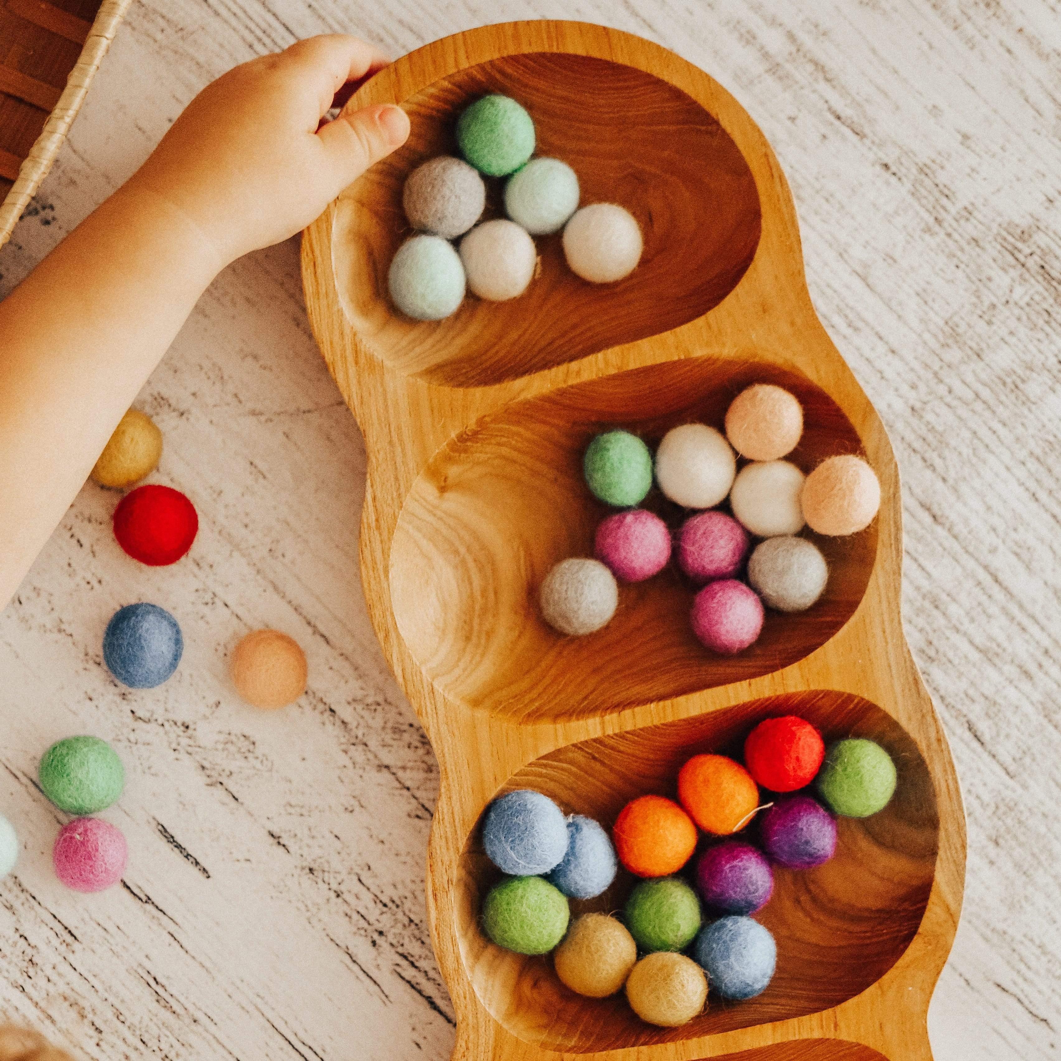 The Curated Parcel - 100% Pure Wool Felt Balls 