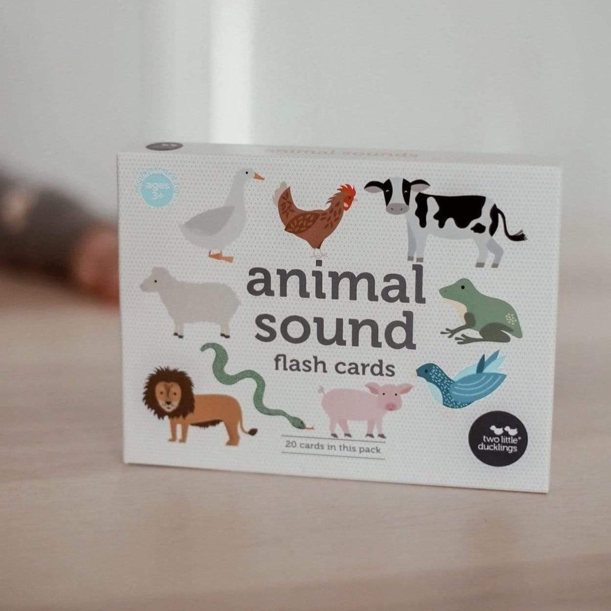 The Curated Parcel - Animal Sounds Flash Cards 