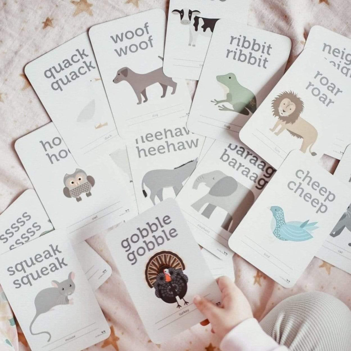 The Curated Parcel - Animal Sounds Flash Cards 