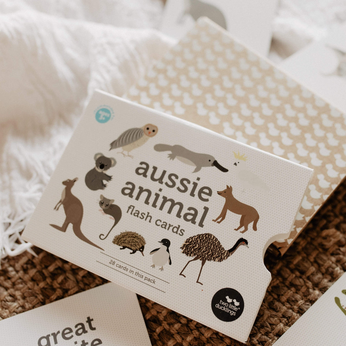 The Curated Parcel - Aussie Animals Flash Cards 
