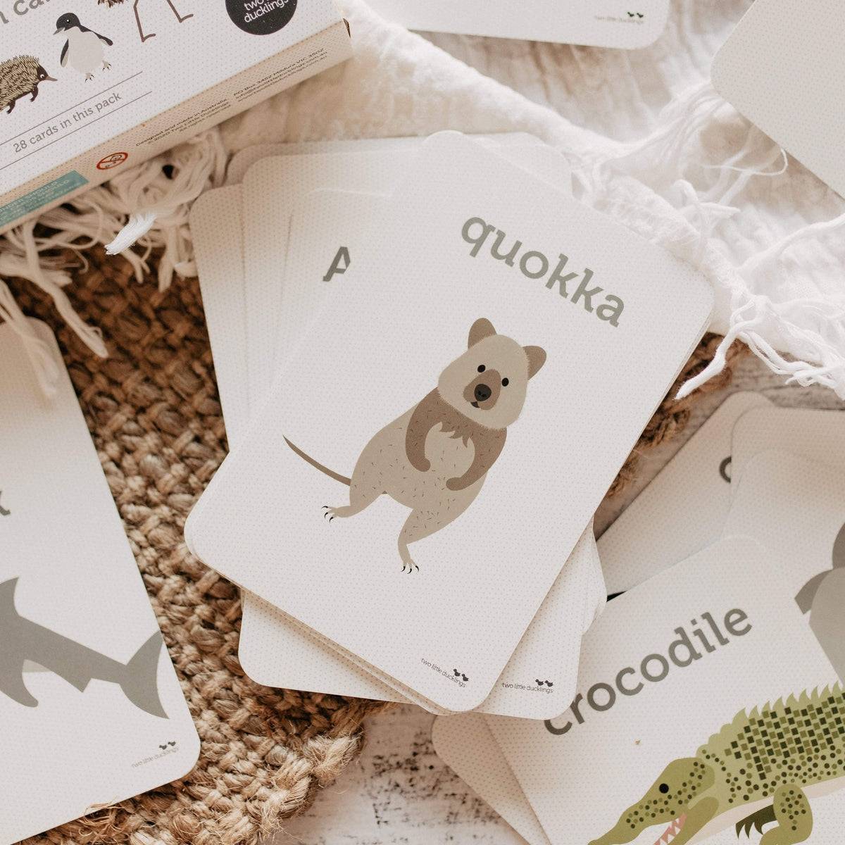 The Curated Parcel - Aussie Animals Flash Cards 