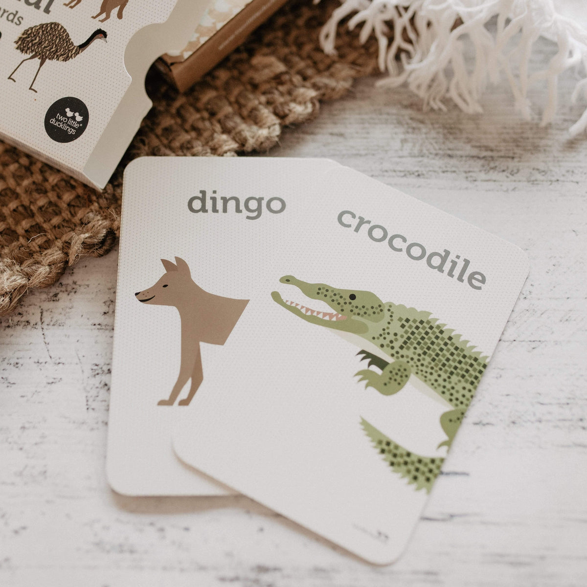 The Curated Parcel - Aussie Animals Flash Cards 