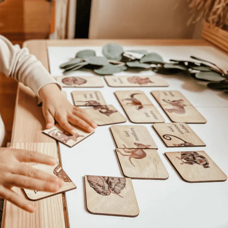 The Curated Parcel - Australian Babies Animals Matching Puzzle 