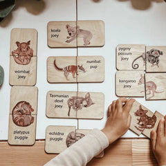 The Curated Parcel - Australian Babies Animals Matching Puzzle 