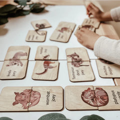 The Curated Parcel - Australian Babies Animals Matching Puzzle 