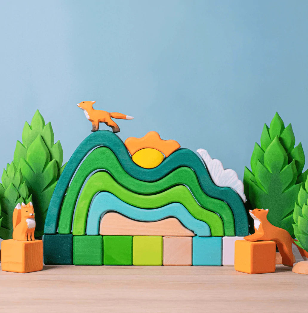 The Curated Parcel - Bumbu // Mountains, Cloud &amp; Sun Stacker 