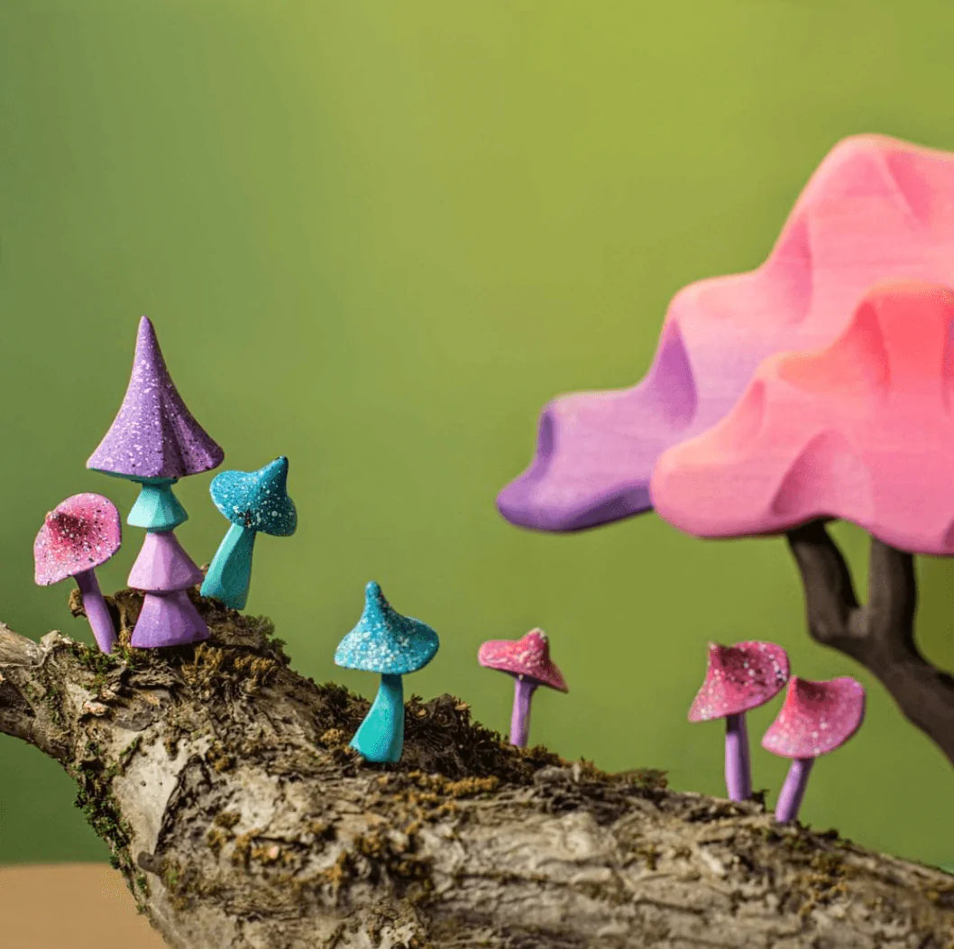 The Curated Parcel - Bumbu // Wooden Magic Mushroom Set 