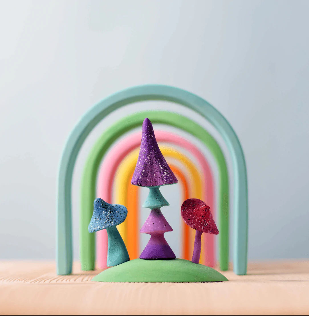 The Curated Parcel - Bumbu // Wooden Magic Mushroom Set 